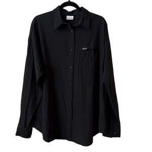 Columbia Boundless Trek Women’s XL Hiking Ripstop Long Sleeve Button Up Shirt